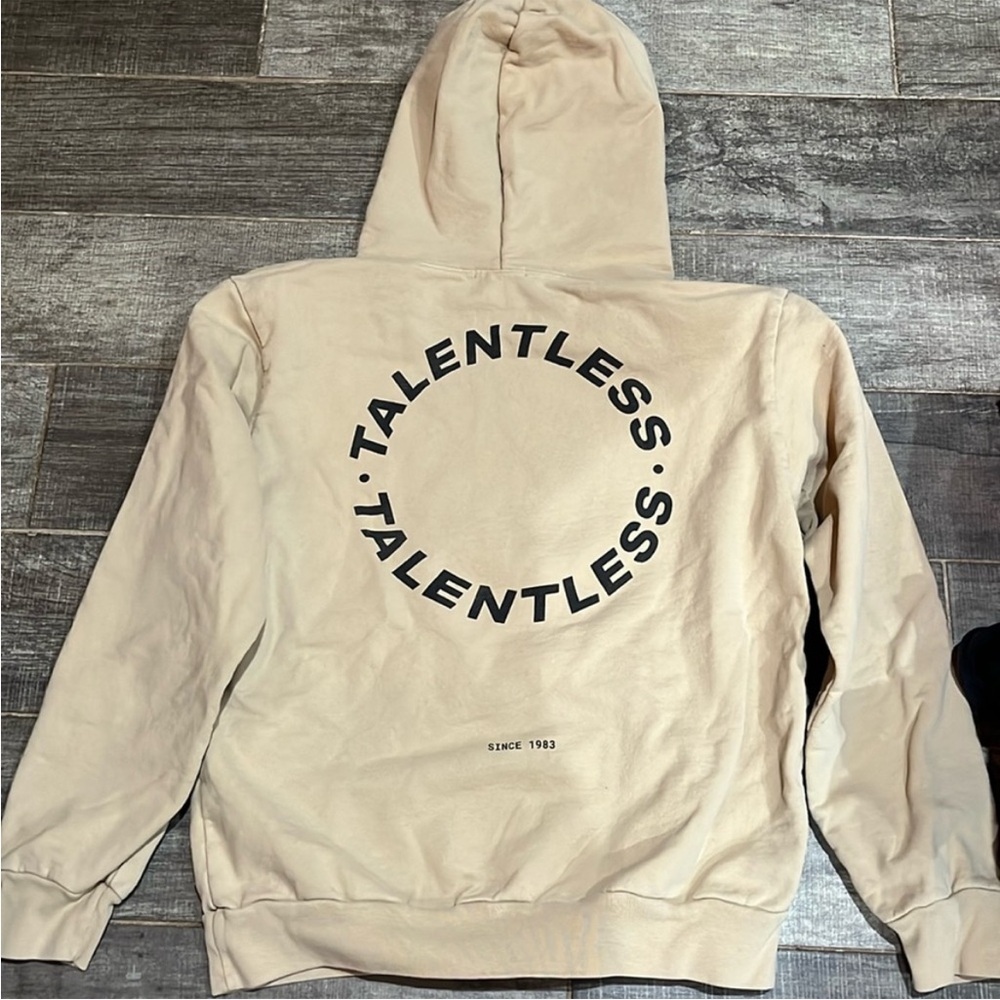 TALENTLESS Cream Hoodie